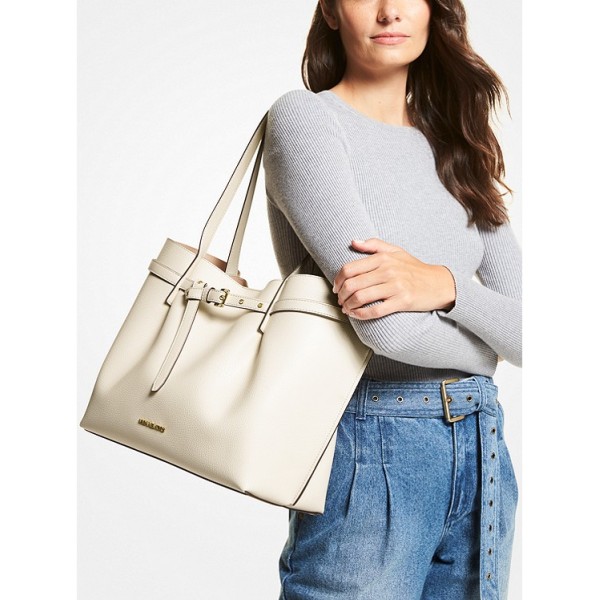 Emilia Large Pebbled Leather Tote Bag