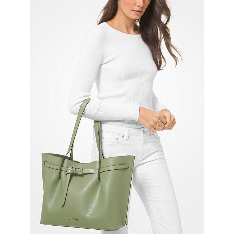 Emilia Large Pebbled Leather Tote Bag