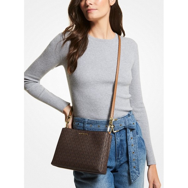 Trisha Medium Logo Crossbody Bag