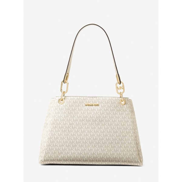 Trisha Large Logo Shoulder Bag