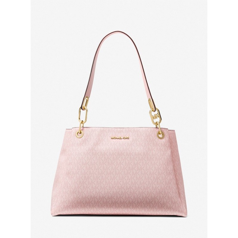 Trisha Large Logo Shoulder Bag