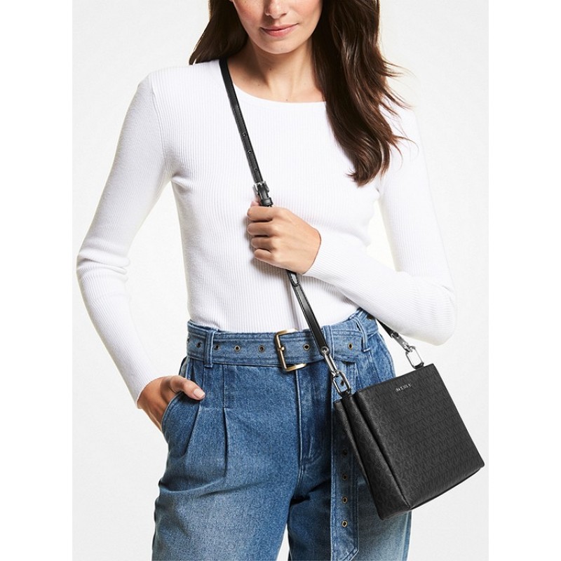 Trisha Medium Logo Crossbody Bag