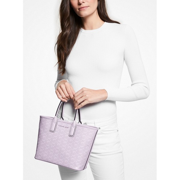 Jodie Small Logo Jacquard Tote Bag