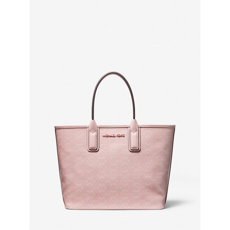 Jodie Small Logo Jacquard Tote Bag