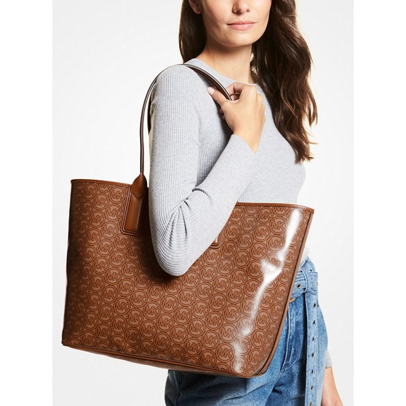 Jodie Large Logo Jacquard Tote Bag