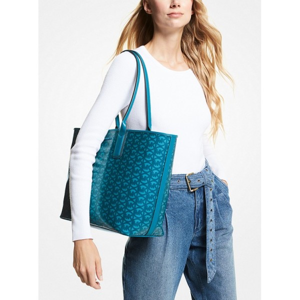 Jodie Large Logo Jacquard Tote Bag