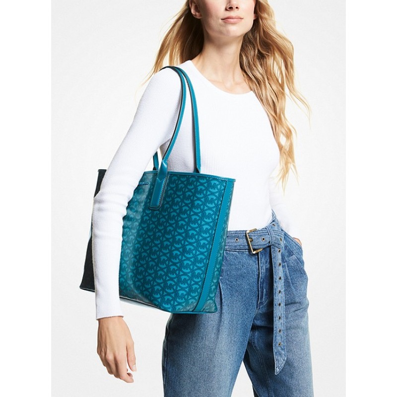 Jodie Large Logo Jacquard Tote Bag