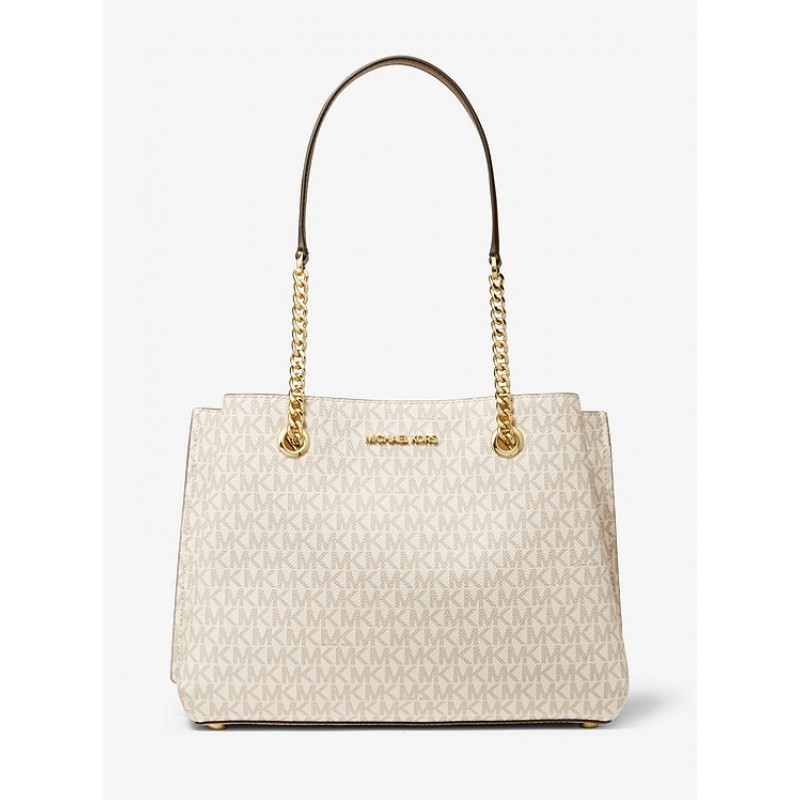 Teagan Large Logo  Shoulder Bag