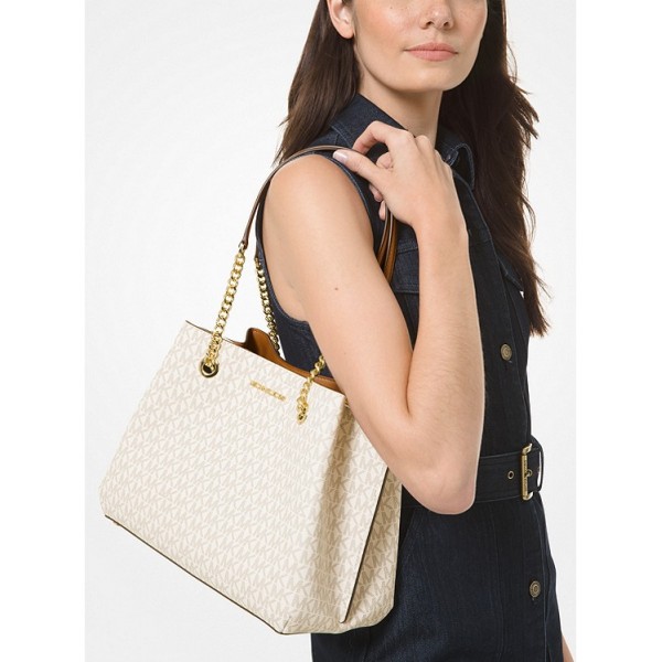 Teagan Large Logo  Shoulder Bag