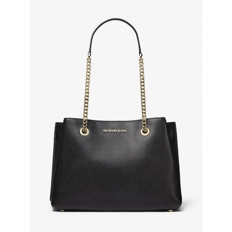 Teagan Large Pebbled Leather Shoulder Bag