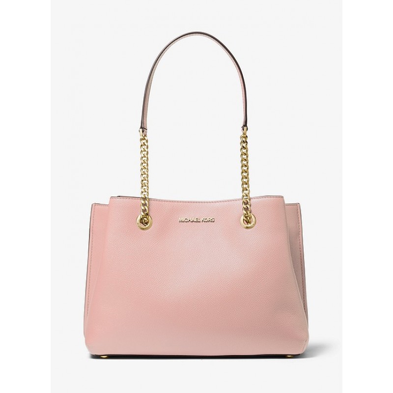 Teagan Large Pebbled Leather Shoulder Bag