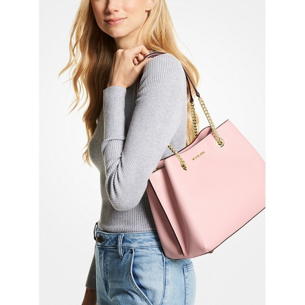 Teagan Large Pebbled Leather Shoulder Bag