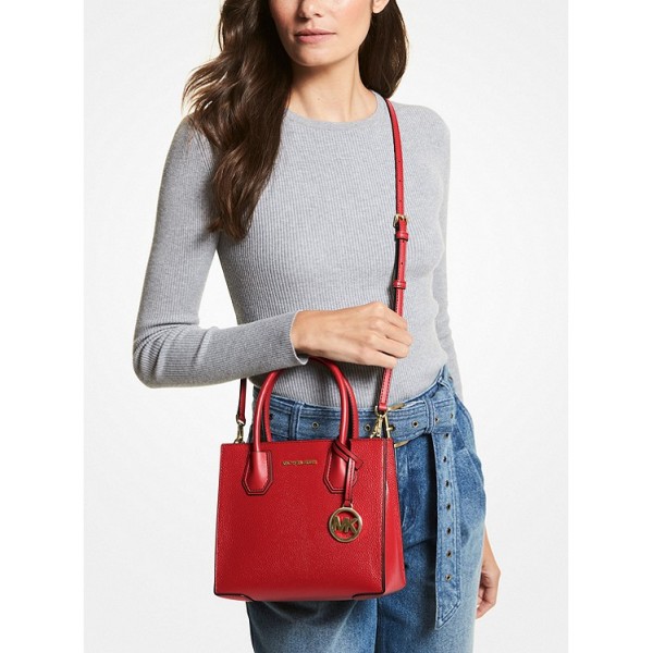 Mercer Medium Pebbled Leather Crossbody Bag