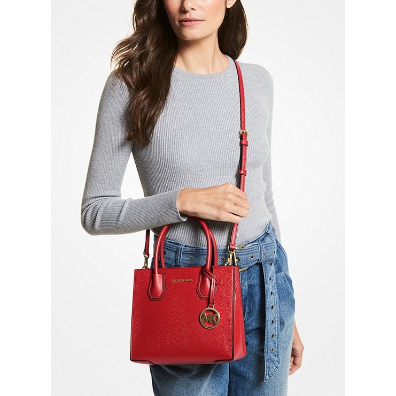 Mercer Medium Pebbled Leather Crossbody Bag