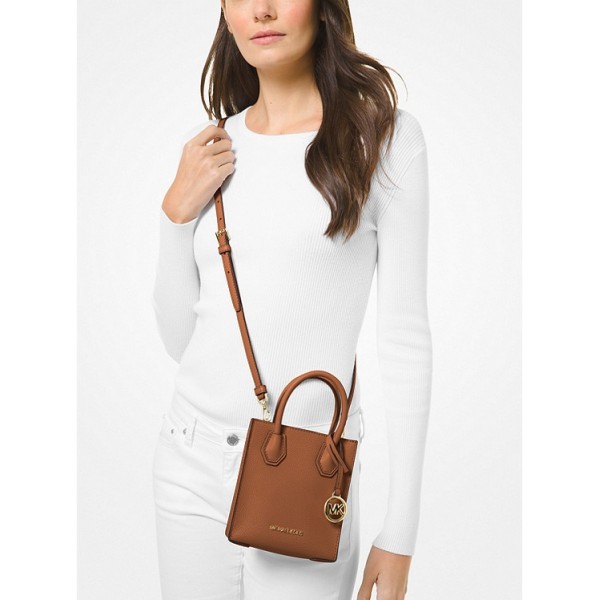 Mercer Extra-Small Pebbled Leather Crossbody Bag