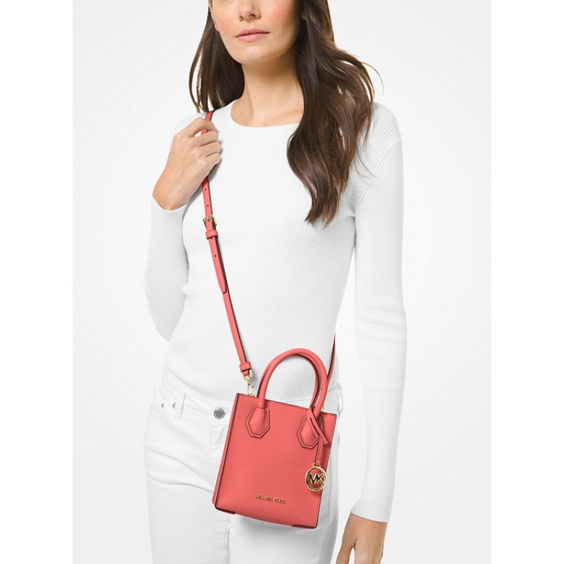 Mercer Extra-Small Pebbled Leather Crossbody Bag