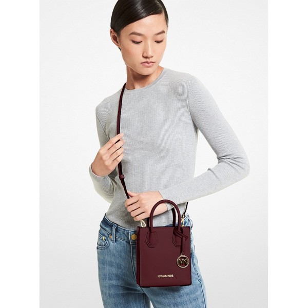 Mercer Extra-Small Pebbled Leather Crossbody Bag