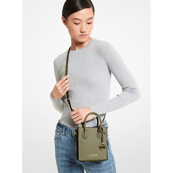 Mercer Extra-Small Pebbled Leather Crossbody Bag