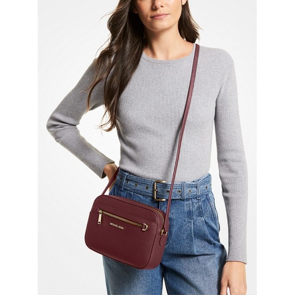 Jet Set Large Saffiano Leather Crossbody Bag