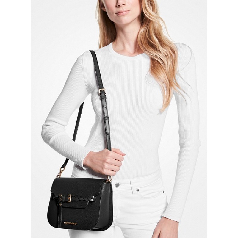 Emilia Small Pebbled Leather Crossbody Bag