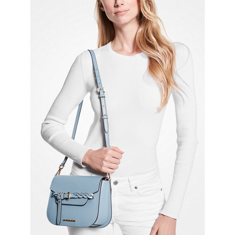 Emilia Small Pebbled Leather Crossbody Bag