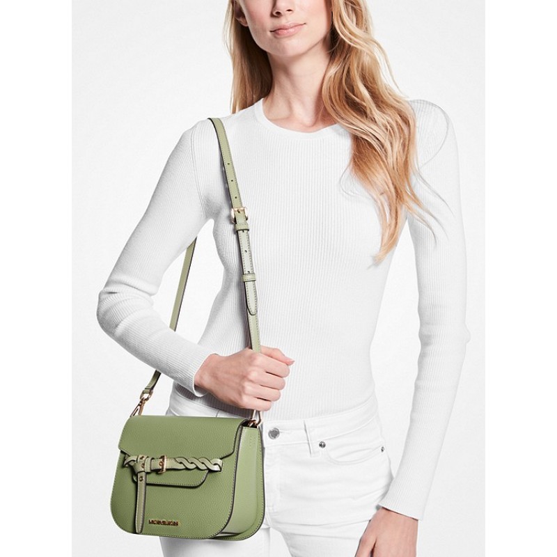 Emilia Small Pebbled Leather Crossbody Bag