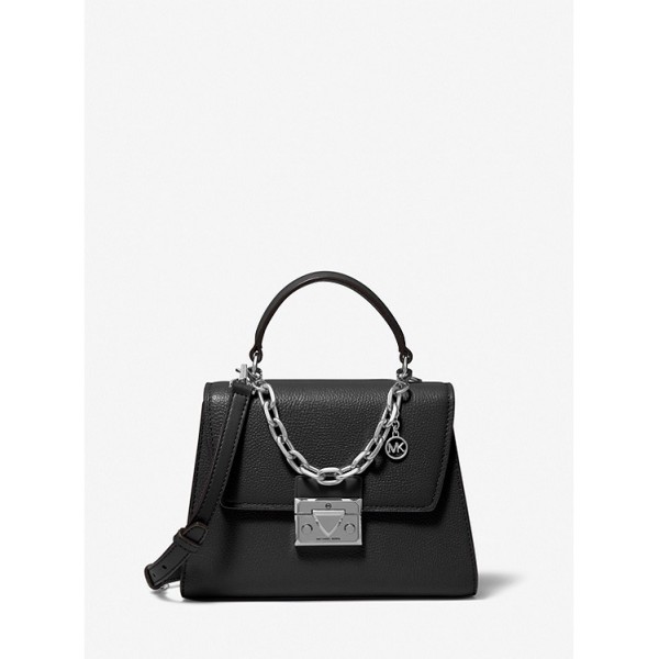 Serena Small Pebbled Leather Satchel