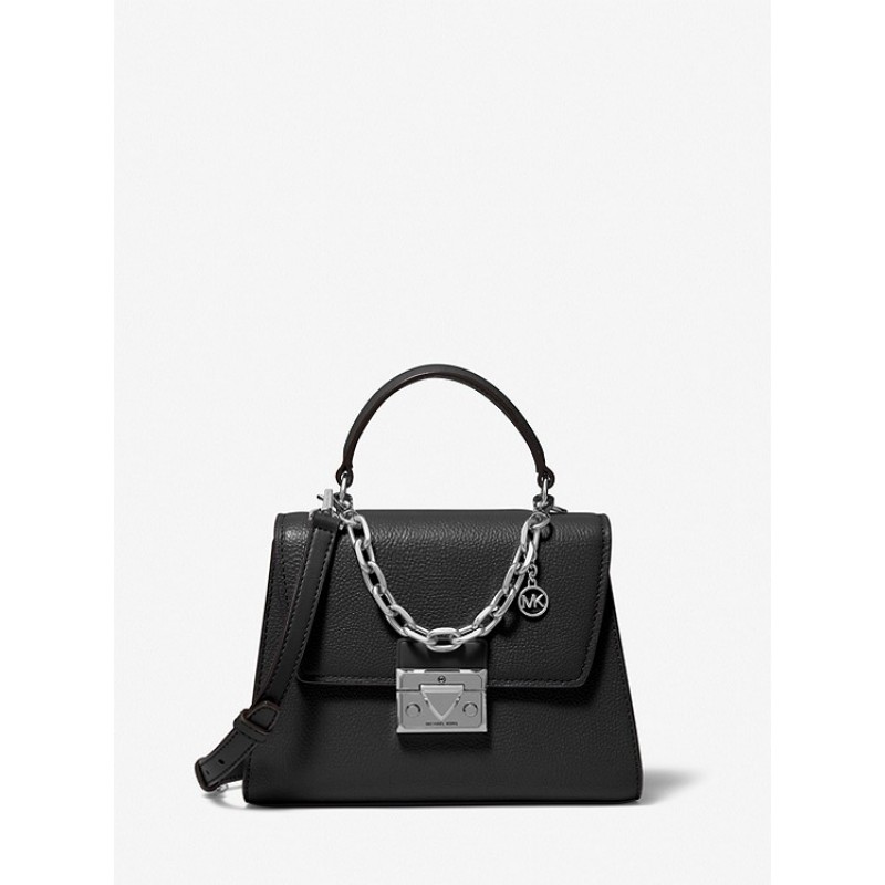 Serena Small Pebbled Leather Satchel