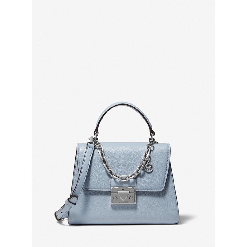 Serena Small Pebbled Leather Satchel