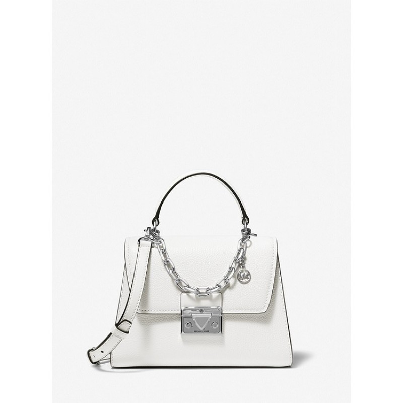 Serena Small Pebbled Leather Satchel