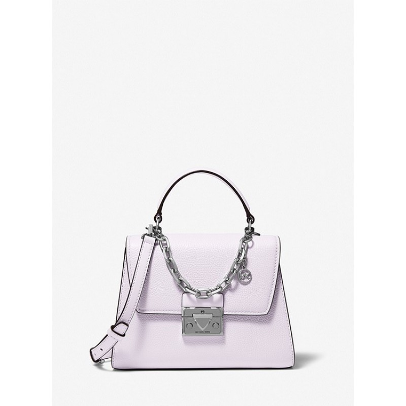 Serena Small Pebbled Leather Satchel