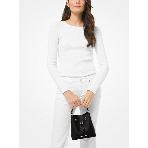 Suri Small Saffiano Leather Crossbody Bag