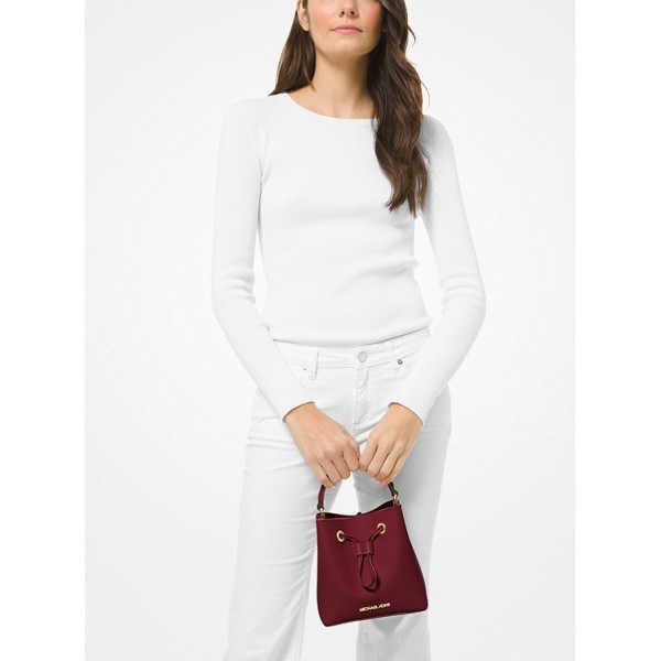 Suri Small Saffiano Leather Crossbody Bag