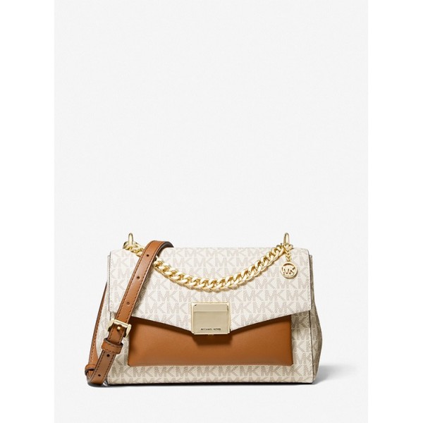 Lita Medium Two-Tone Logo Crossbody Bag