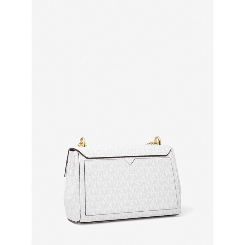 Lita Medium Two-Tone Logo Crossbody Bag