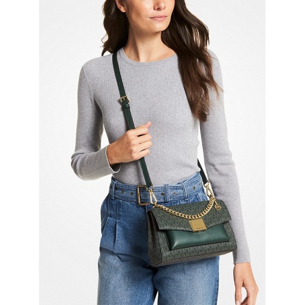 Lita Medium Two-Tone Logo Crossbody Bag