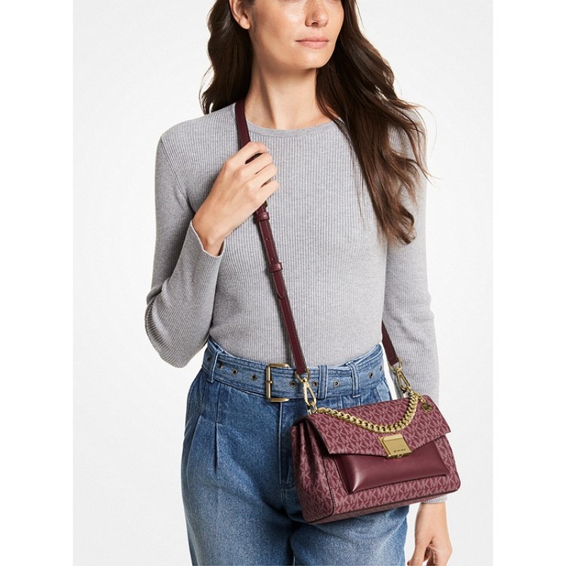 Lita Medium Two-Tone Logo Crossbody Bag