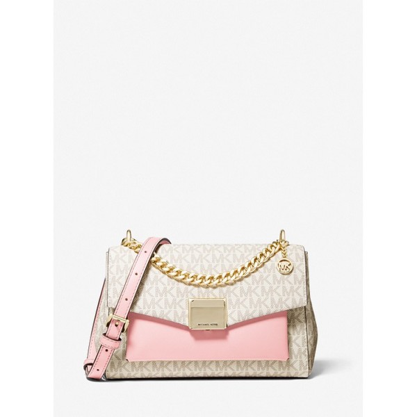 Lita Medium Two-Tone Logo Crossbody Bag