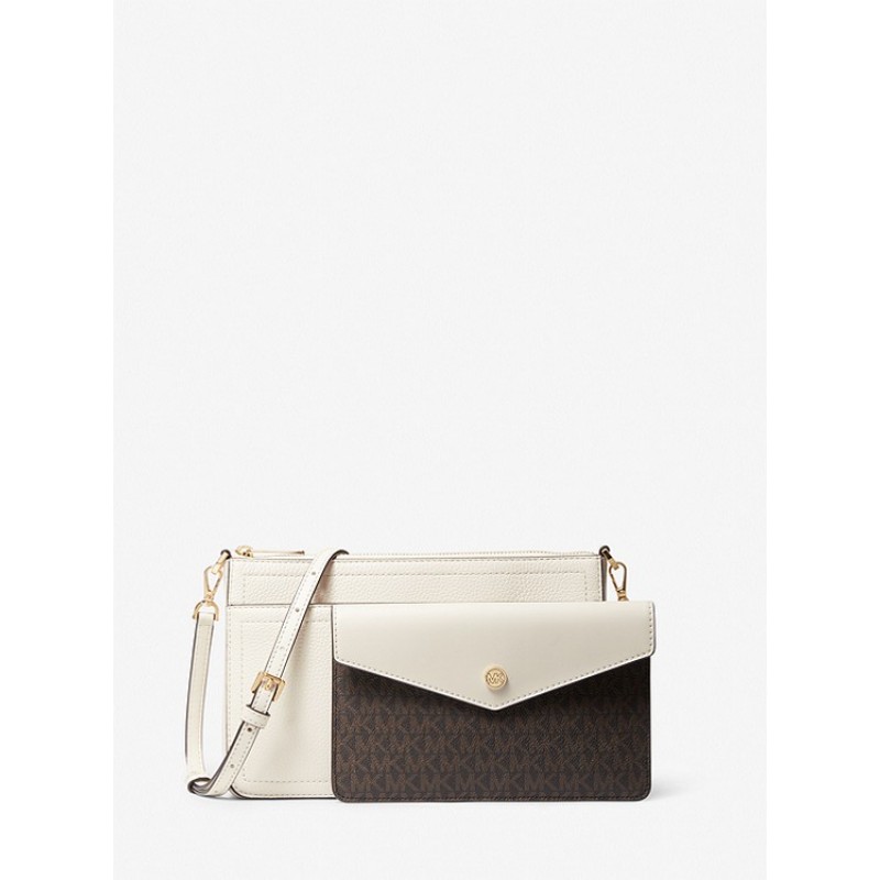 Maisie Medium Pebbled Leather 3-in-1 Crossbody Bag