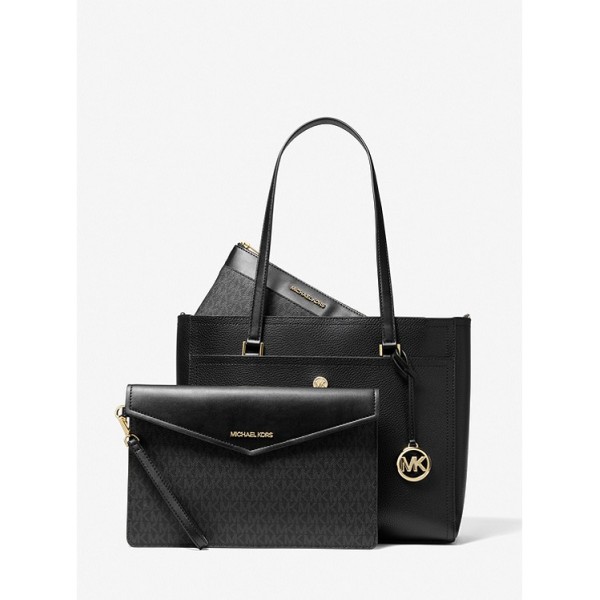 Maisie Large Pebbled Leather 3-in-1 Tote Bag