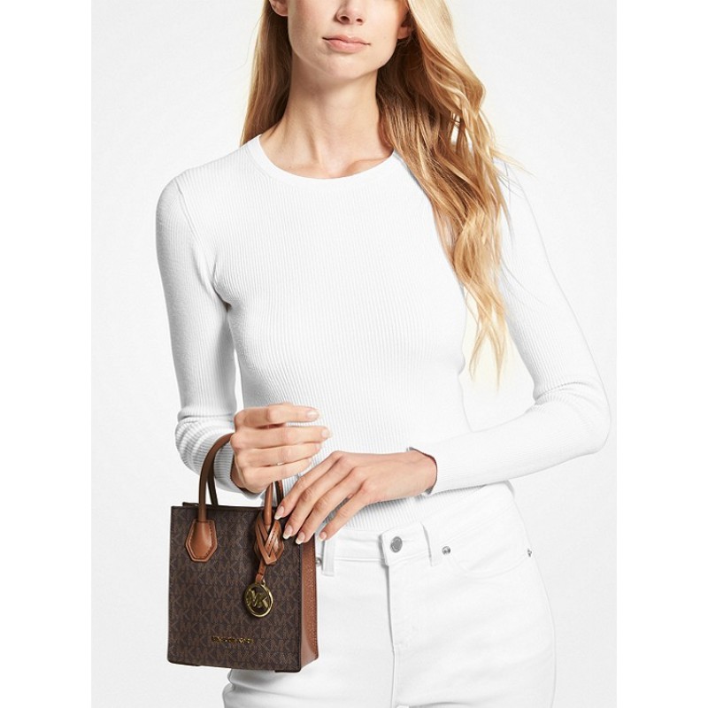 Mercer Extra-Small Logo and Leather Crossbody Bag