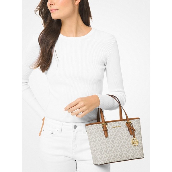 Jet Set Travel Extra-Small Logo Top-Zip Tote Bag