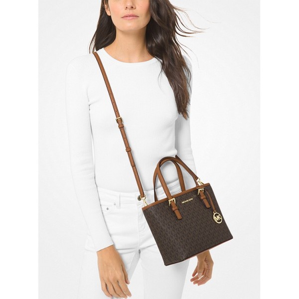 Jet Set Travel Extra-Small Logo Top-Zip Tote Bag