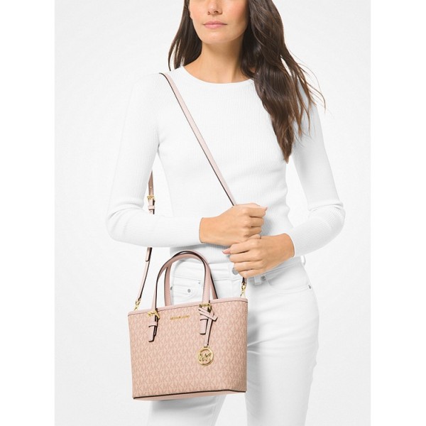 Jet Set Travel Extra-Small Logo Top-Zip Tote Bag