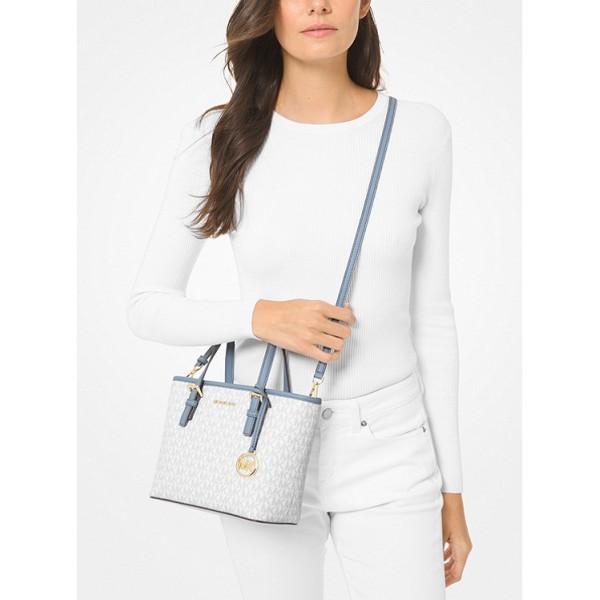 Jet Set Travel Extra-Small Logo Top-Zip Tote Bag