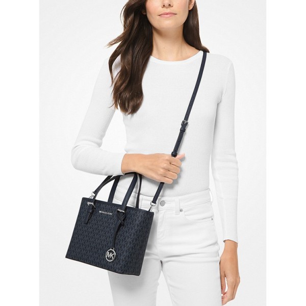 Jet Set Travel Extra-Small Logo Top-Zip Tote Bag