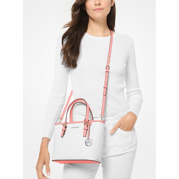 Jet Set Travel Extra-Small Logo Top-Zip Tote Bag