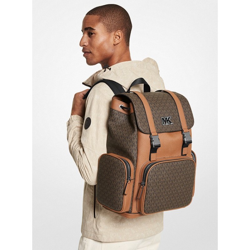 Cooper Logo and Faux Leather Backpack