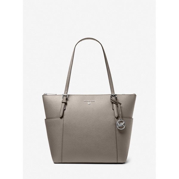 Jet Set Large Saffiano Leather Top-Zip Tote Bag